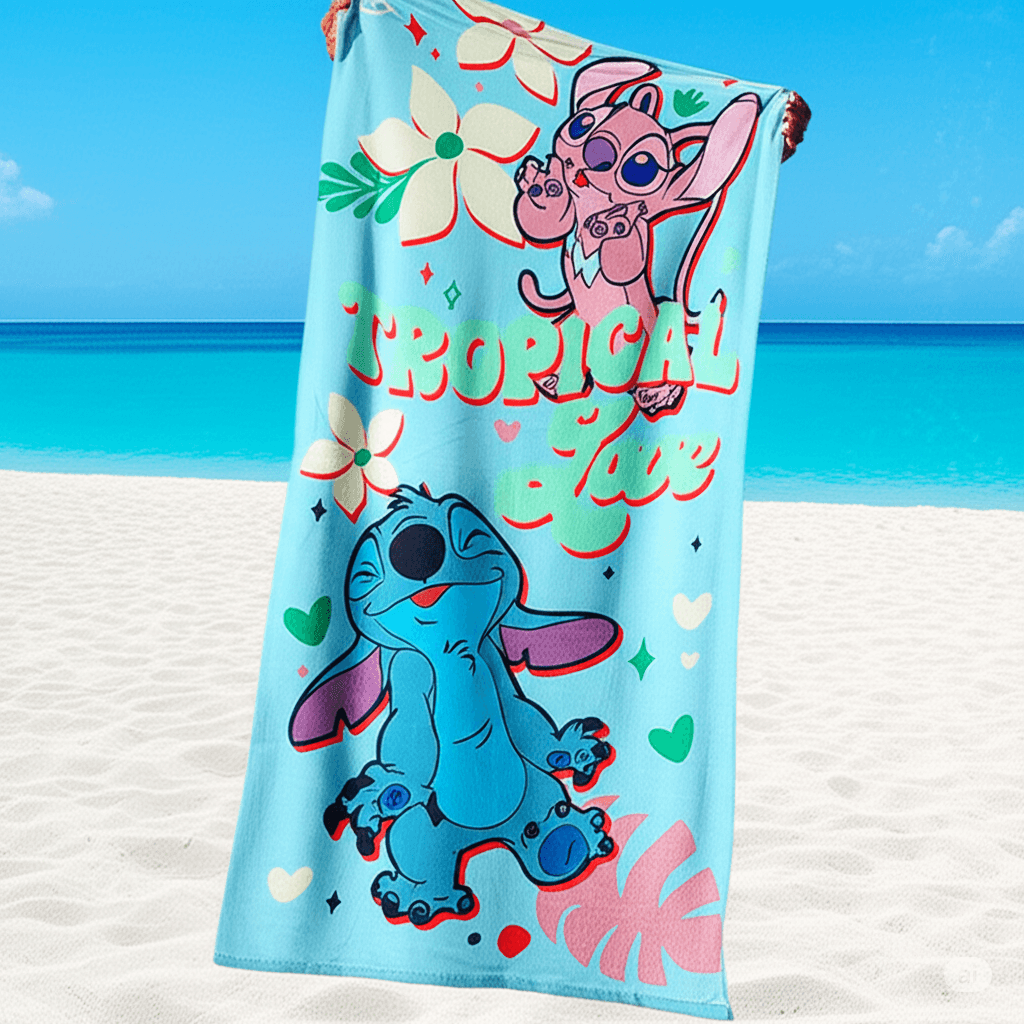 Dečiji Peškir Stitch Tropical Love - mojaposteljina.rs