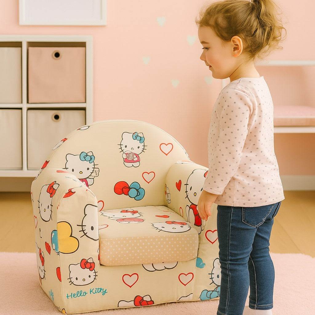 Dečija Mala fotelja Hello Kitty – fotelja za male dame! - mojaposteljina.rs