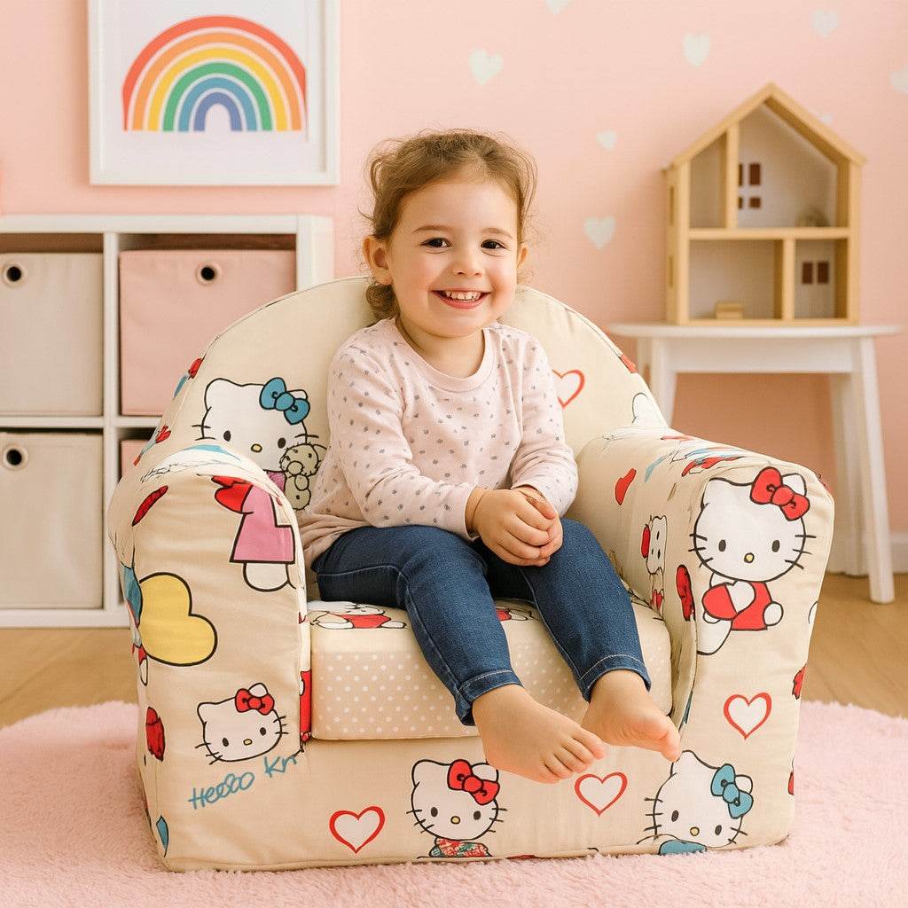 Dečija Mala fotelja Hello Kitty – fotelja za male dame! - mojaposteljina.rs