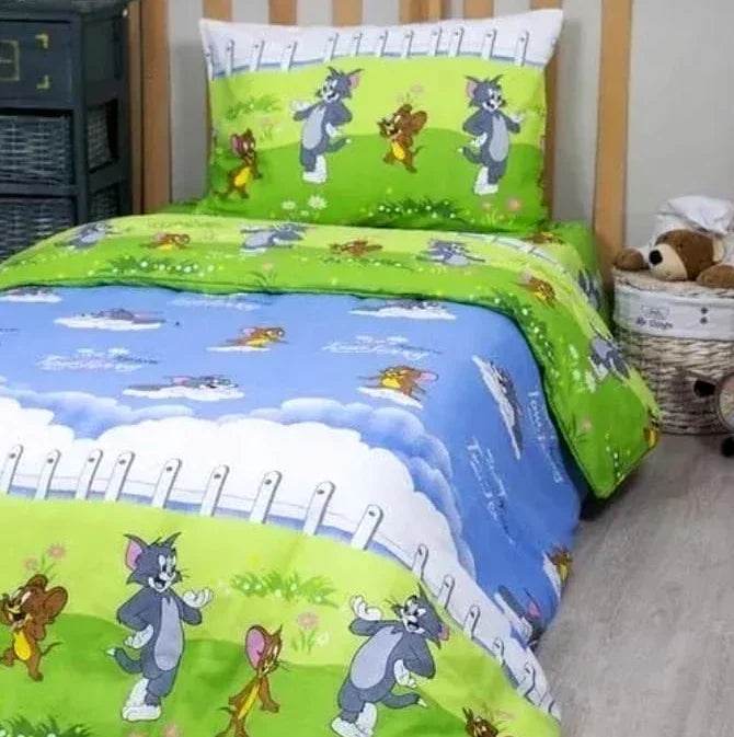 Dečija posteljina Tom & Jerry – 100% pamuk (140x200 cm) - mojaposteljina.rs