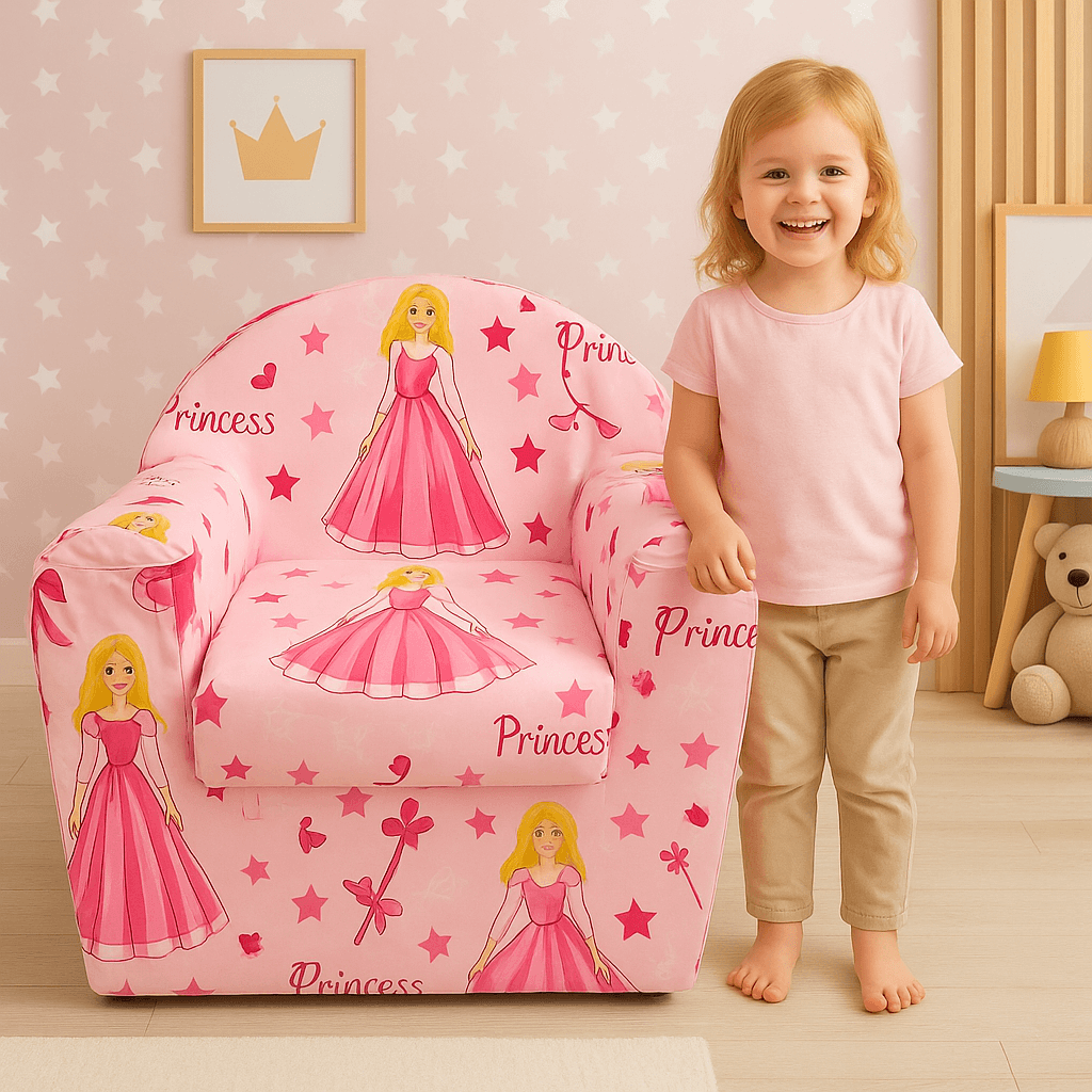 Dečija Mala fotelja Princess – bajkovita fotelja za male princeze! - mojaposteljina.rs