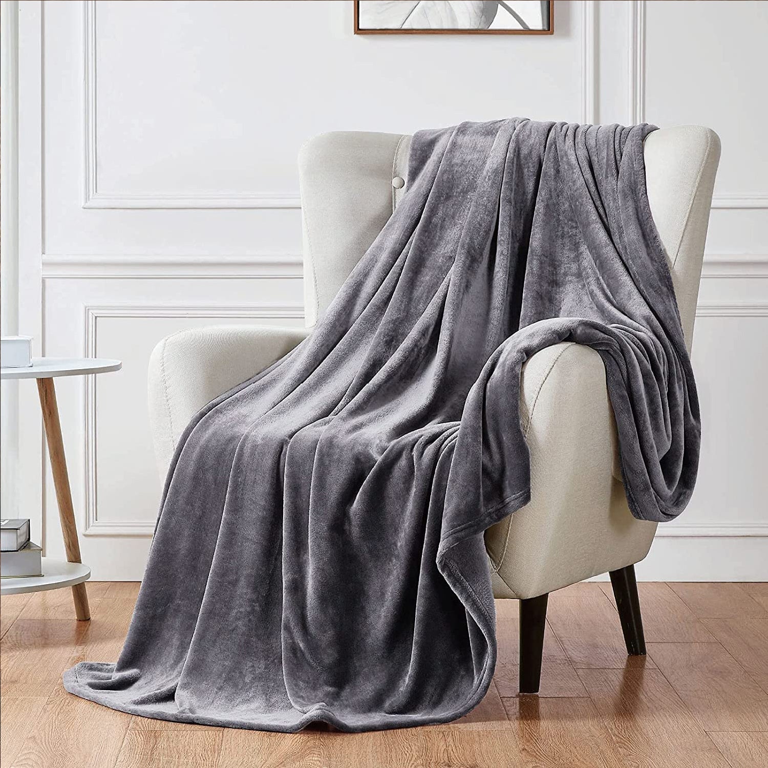 Ash Grey Plišano Ćebe-mojaposteljina