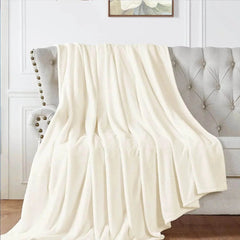 White Cream Plišano Ćebe - mojaposteljina.rs