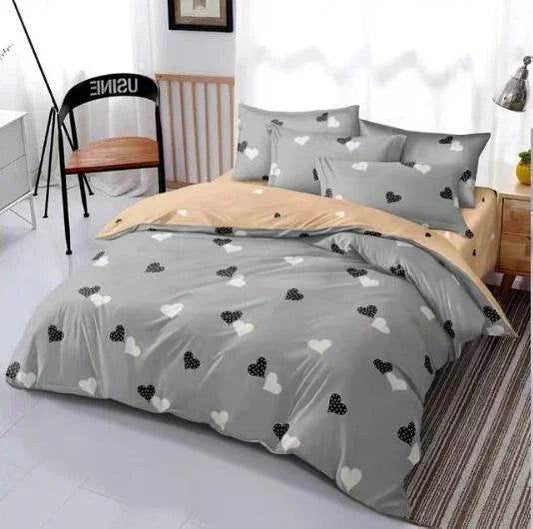 Srce Siva Lux Singl Posteljina - mojaposteljina.rs
