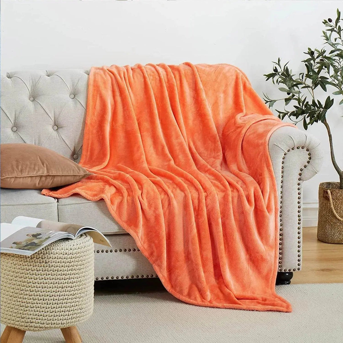Orange Plišano Ćebe - mojaposteljina.rs