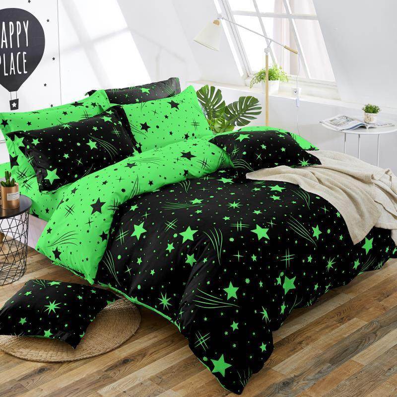 STAR Green Black Singl Posteljina-mojaposteljina