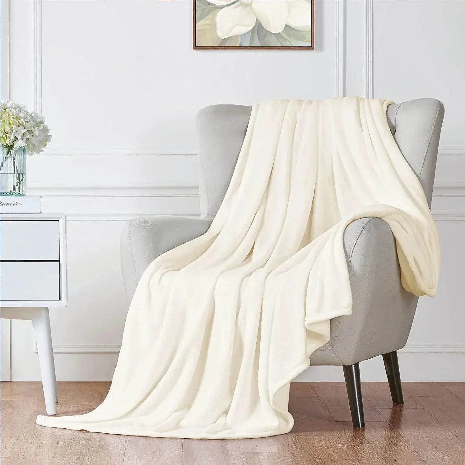 White Cream Plišano Ćebe - mojaposteljina.rs
