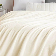 White Cream Plišano Ćebe - mojaposteljina.rs